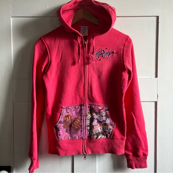 Disney Tops - Disney Minnie Mouse Zipper-Up Sweatshirt